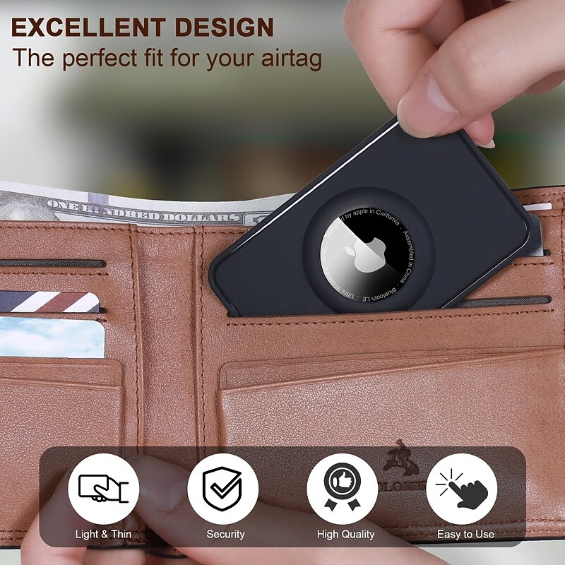 For Airtag Wallet HolderFlexible Silicone Slim Airtag Wallet Card -Ultra-Thin Airtag Case - Wallet Airtag Holder Stays Hidden for PursesHandbags Backpack Wallets & Clutch Bags2
