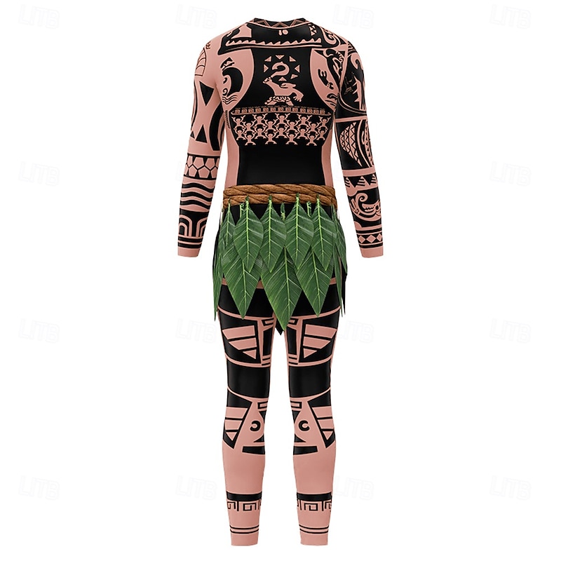 Moana Princess Moana Dress Bodysuits Couples Costumes Movie TV Theme Costumes Movie Cosplay for Men's Women's Adults' Carnival Children's Day World Book Day Party Birthday Beach4