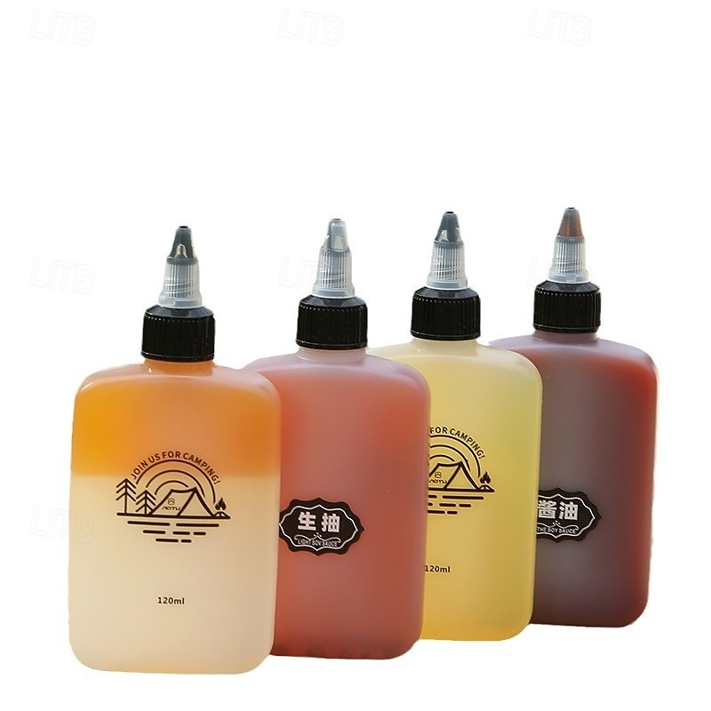 Premium Outdoor Oil Bottle for Camping, BBQ & Hiking - Leakproof, Portable & Durable, 120ml Stainless Steel Container3