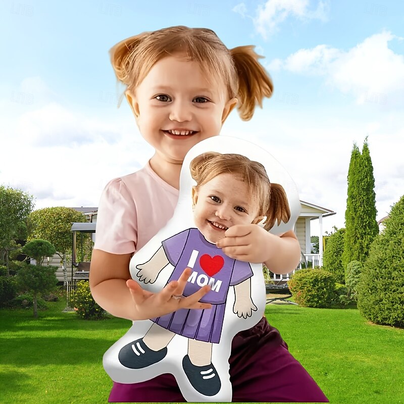 Personalized Gift Mother's Day Pillow Love Soft,Cuddly, Duplex Printed, Hand Washable, Contemporary Designed, Zipper Closed, Cotton Filled, All-Season Decorative Throw Pillow for Mothers