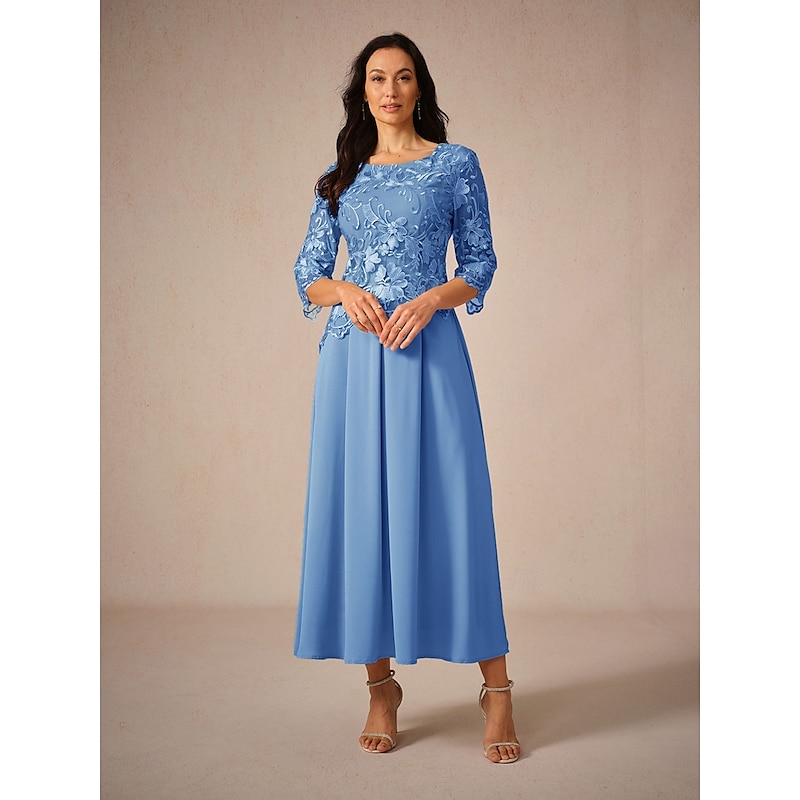 Women's Wedding Guest Cocktail Dress Maxi Dress Contrast Lace Party Elegant Formal V Neck  Light Green  Color