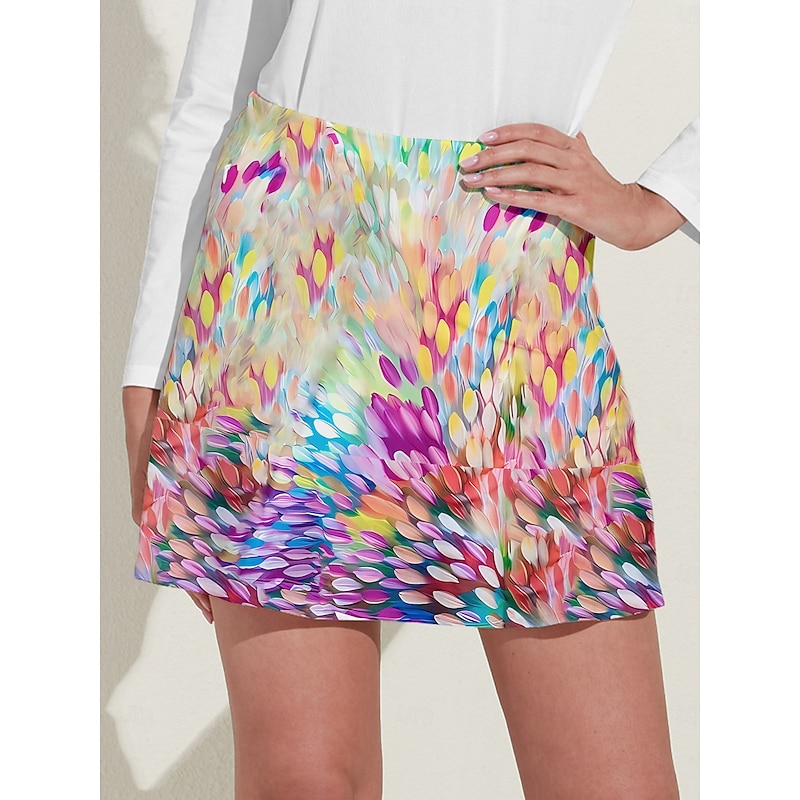 Women's Tennis Skirts Golf Skirts Yellow Skirt Ladies Golf Attire Clothes Outfits Wear Apparel