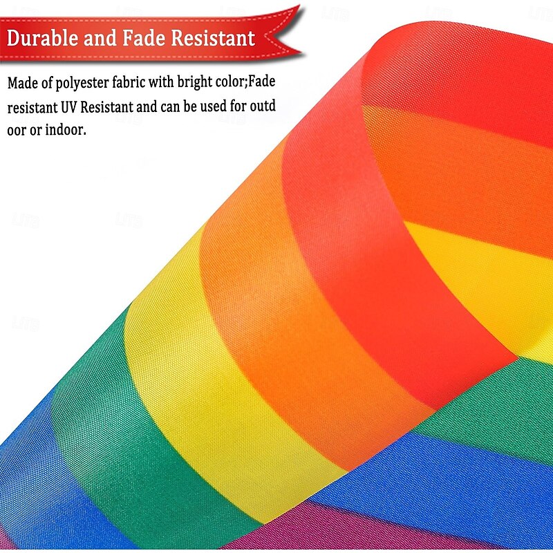June Pride Month Pride Month LGBT LGBTQ String Flags Gay Pride Banner, Rainbow String Bunting Indoor/Outdoor for Happy Pride Celebration Decoration3