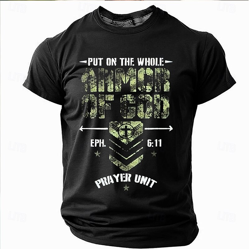 Easter Men's Jesus T Shirt Short Sleeve T shirt 3D Print Crew Neck Shirt Designer Casual Party Holiday Black Blue Gray Summer Spring Clothing Apparel S M L XL XXL XXXL