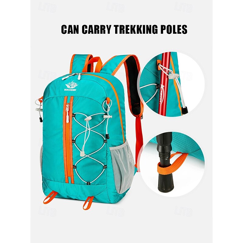 Lightweight Waterproof Foldable Hiking Backpack – Compact Travel Daypack for Camping, Cycling, and Outdoor Adventures, Unisex Packable Rucksack with Large Capacity4
