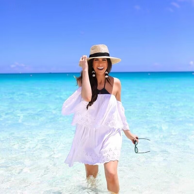 Unisex Summer Sun Hat, Panama Straw Wide Brim UV Protection Hat, Beach Hat for Travel & Outdoor, Sunshade for Men & Women2