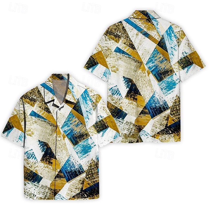 Blouse / Shirt Retro Poster Graphic For Men's Adults' Masquerade 3D Print Vacation Party2