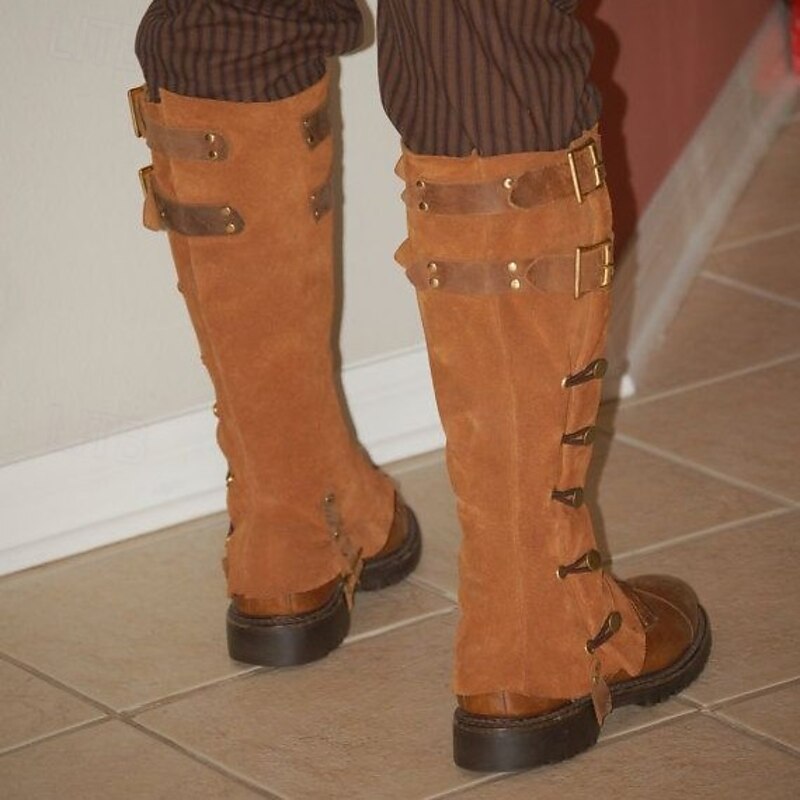 Retro Vintage Medieval Renaissance Masquerade Shoe Cover Fancy Dress Men's Women's Unisex Celtic Pirate Halloween Carnival Masquerade Event / Party Masquerade Adults' Shoe Cover2