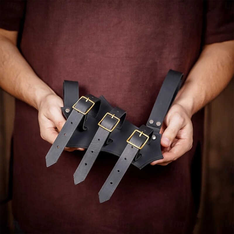 Punk & Gothic Medieval Renaissance Cosplay Costume Scabbard Sword Holder Fancy Dress Men's Women's Celtic Viking Halloween Carnival Masquerade Performance Renaissance Fair LARP Adults' Sscabbard2