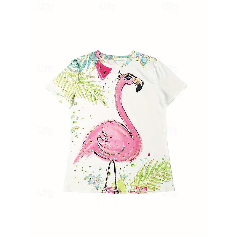 Women's T Shirt Summer Tops Graphic Classic Casual Short Sleeve Crew Neck Crop Tops Daily Weekend Print Rainbow Summer Spring Fall3