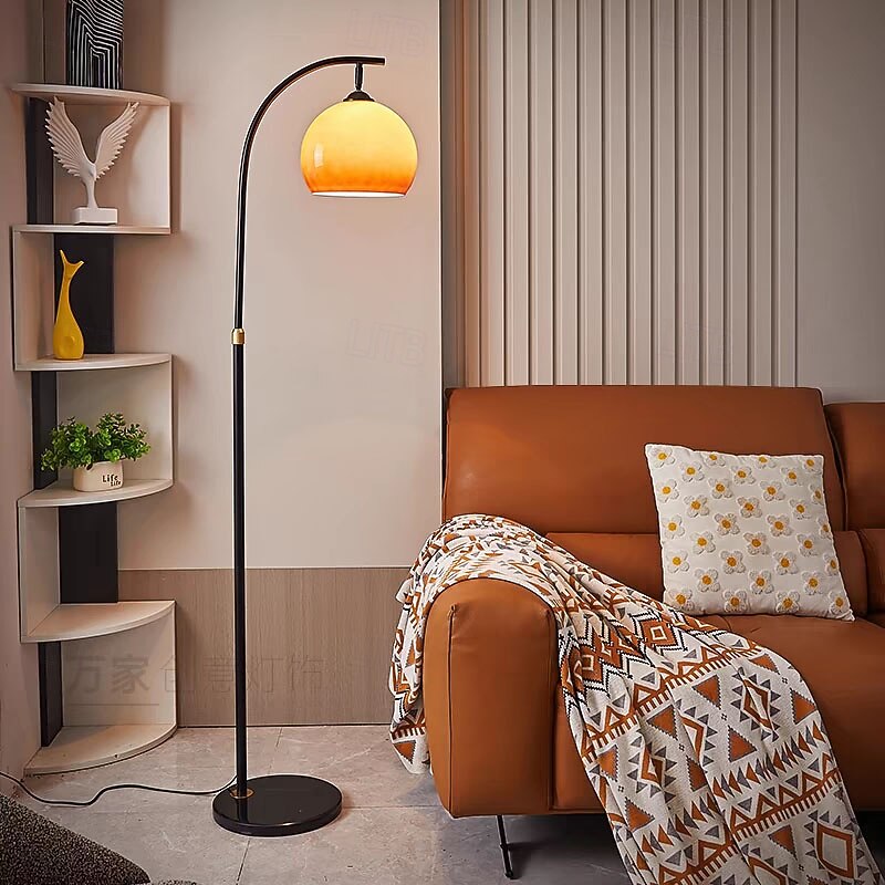 Floor Lamp Ambient Lamps Modern Contemporary For Indoor Metal 110-120V / 220-240V Black / Gold