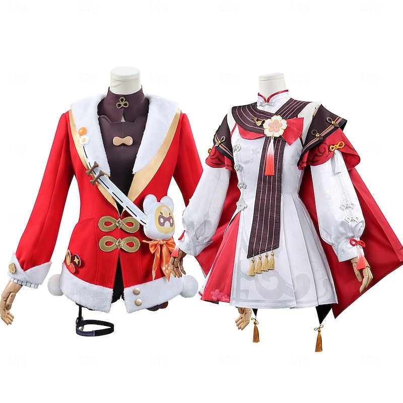 Genshin Impact Cosplay Brianna Knickerbocker Anime Cosplay Costume Outfits Cosplay Wigs Cosplay Suits Cosplay Wigs Carnival Masquerade Performance Party Skirt Dress Sleeves For Women's Adults'