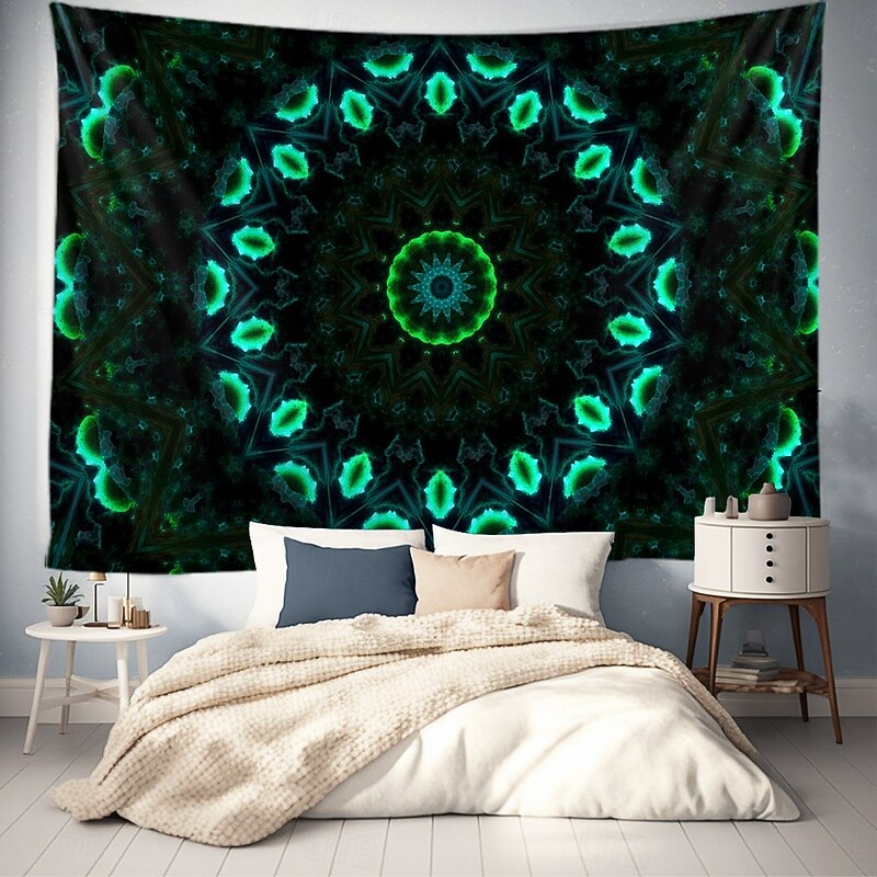 Mandala Hanging Tapestry Wall Art Large Tapestry Mural Decor Photograph Backdrop Blanket Curtain Home Bedroom Living Room Decoration2