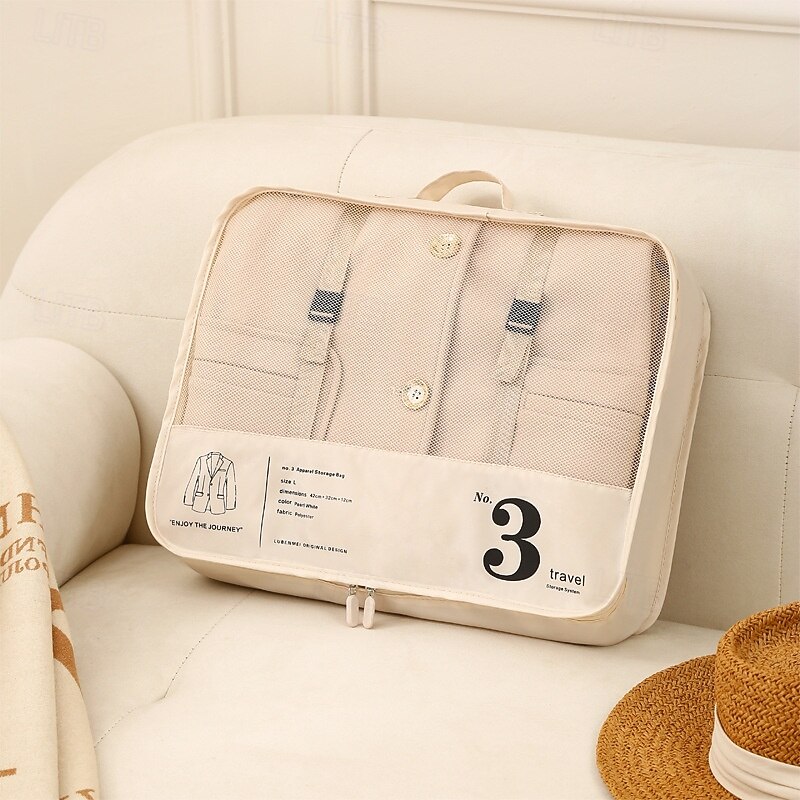 "7-Piece Compression Packing Cubes Set for Travel, Luggage Organizer, Clothing and Underwear Storage Bags, Travel Case Set for Suitcases and Travel Bags4