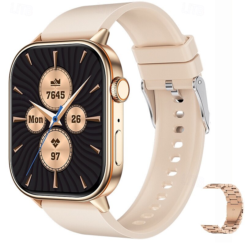 iMosi QX17 Smart Watch 2.01 inch Smartwatch Fitness Running Watch Bluetooth Pedometer Call Reminder Sleep Tracker Compatible with Android iOS Women Men GPS Hands-Free Calls Waterproof IP68 40mm Watch4