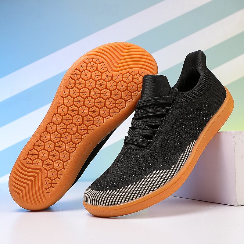Men's Barefoot Casual Sneakers - Modern Black, Breathable Mesh, Comfort Sole - Suitable for Daily Use & Light Sports2
