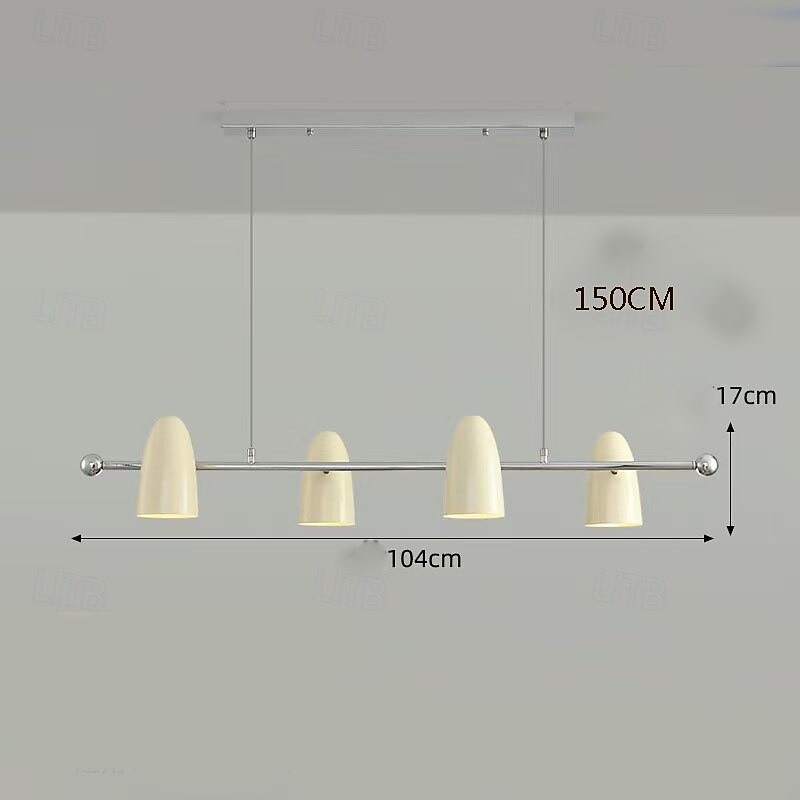 4-Light 104 cm Globe Design Pendant Light Metal Painted Finishes Modern 110-120V 220-240V4