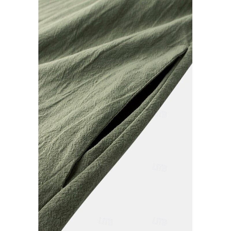 Women's Midi Dress Cotton Linen Dress Basic Classic Daily Holiday Weekend Regular Fit Flower Sleeveless Crew Neck Green Summer3