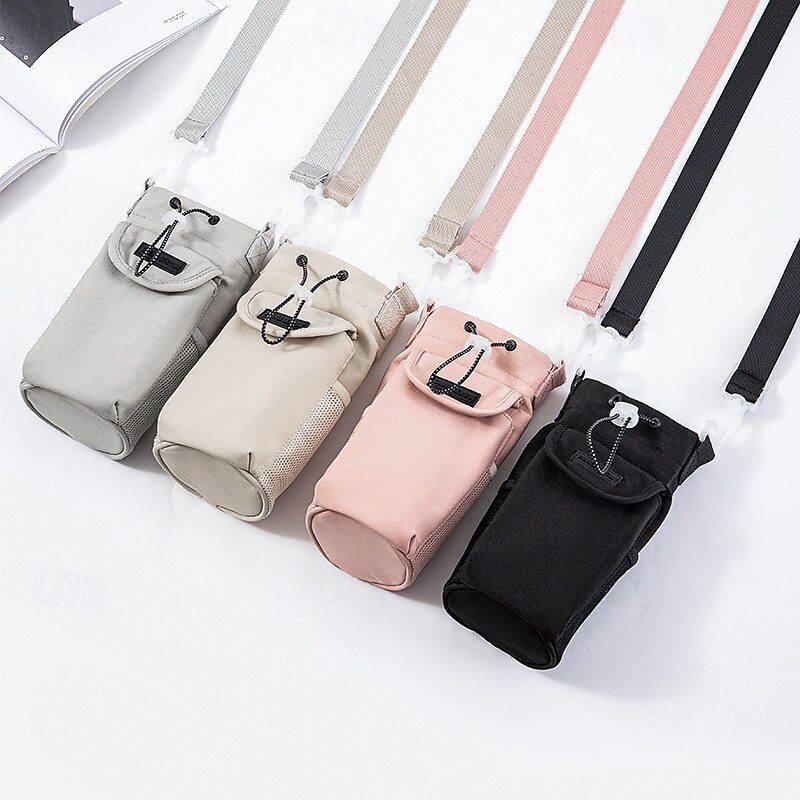 Waterproof Nylon Crossbody Bag for Water Bottles for Outdoor Travel, Portable Bottle Protective Case Holder with Shoulder Strap (Water Bottle Not Included)4