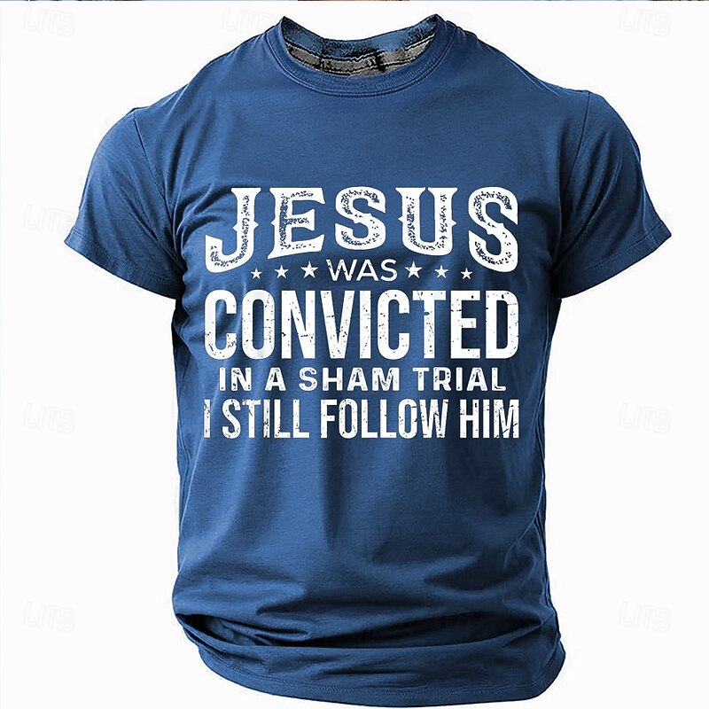 Easter Men's Funny Jesus T Shirt Short Sleeve T shirt 3D Print Crew Neck Shirt Designer Casual Party Holiday Black Red Blue Summer Spring Clothing Apparel S M L XL XXL XXXL