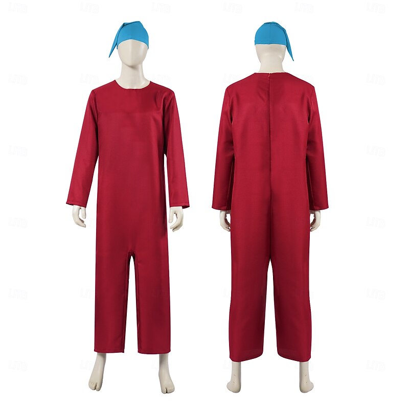 Snow White Seven Dwarfs Group Costume Jumpsuit Carnival Costume Movie Cosplay for Men's Boys Kid's Adults' Halloween Carnival World Book Day Performance Party4