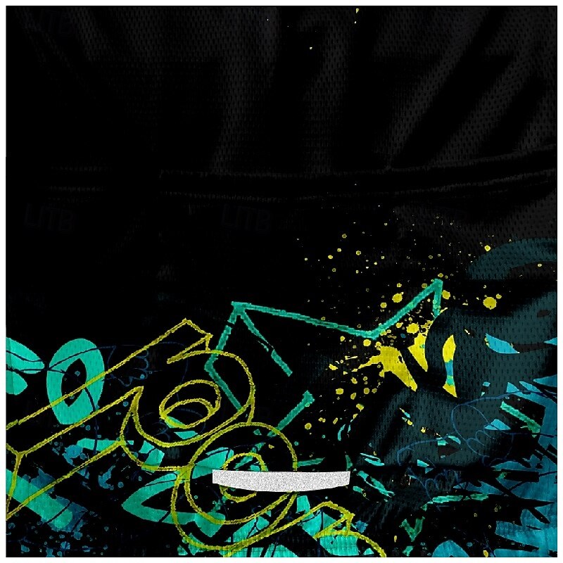 Men's Cycling Jersey Geometric Short Sleeve Bike Tee Tshirt Jersey with 3 Rear Pockets Mountain Bike MTB Quick Dry Anatomic Design Wicking Breathable Sports Black Clothing Apparel3