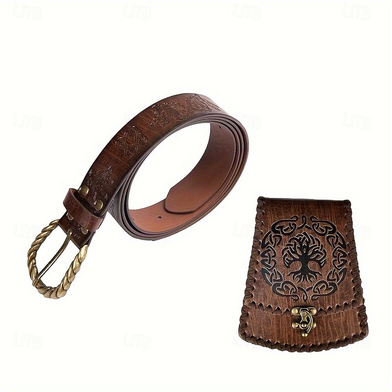 Medieval Renaissance Bag Waist Belt Fancy Dress Men's Women's Unisex Halloween Carnival Masquerade Performance LARP Adults' Bag Waist Belt