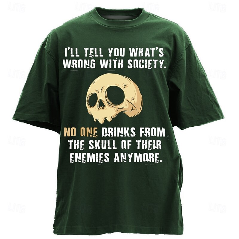 Men's Funny Slang T Shirt Half Sleeve T shirt 3D Print Crew Neck Shirt Designer Casual Party Holiday Deep Purple Black Green Summer Spring Clothing Apparel S M L XL XXL XXXL3