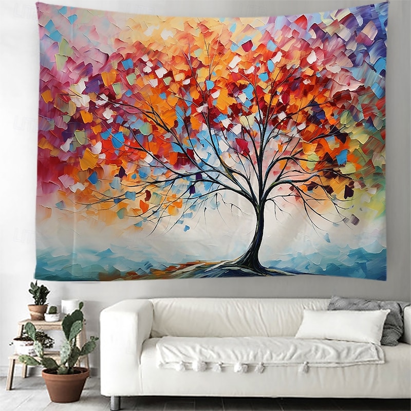 Tree of Life Hanging Tapestry Wall Art Large Tapestry Mural Decor Photograph Backdrop Blanket Curtain Home Bedroom Living Room Decoration2