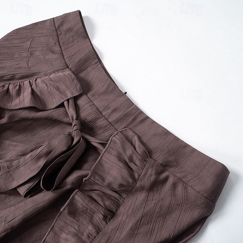 Retro Vintage Medieval Steampunk Skirt Pirate Ruffle Asymmetric Hem Fancy Dress Women's Pirate Fantasy Halloween Carnival Casual Daily Music Festival Ren Faire Adults' Skirt Spring & Summer3