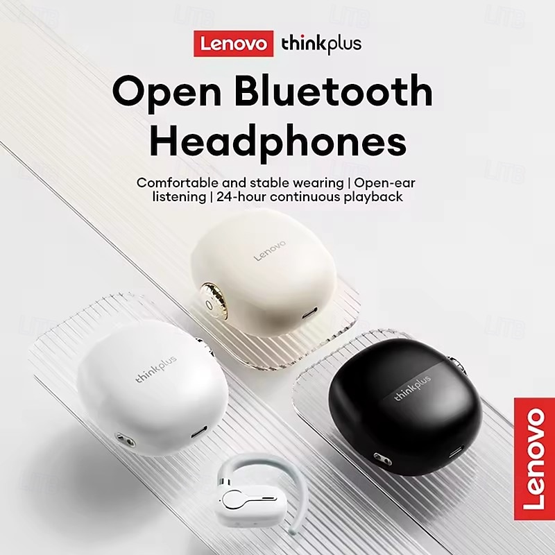 Lenovo LP81 True Wireless Bluetooth Earphones No Sound Leakage Ear-hook Headphones Dual Game Music Mode Light Earbuds