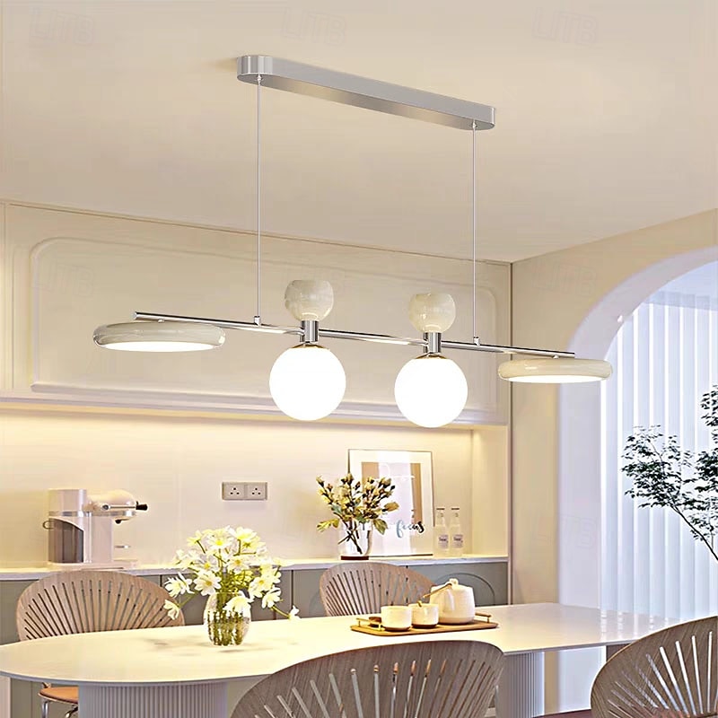 4-Light 110 cm Unique Design Pendant Light Metal Acrylic Painted Finishes Modern 110-120V 220-240V4