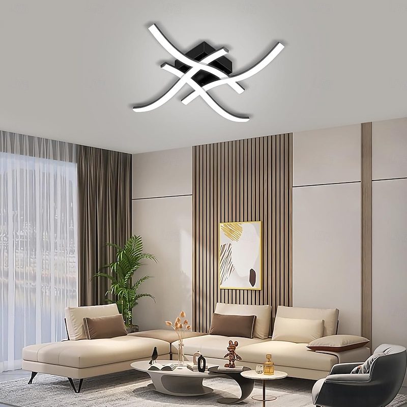 Modern Dimmable LED Ceiling light curved 2 Head 15W 3 Head 20W 4 Head 24W Minimalist Embedded Ceiling Light Fixtures Suitable for Hallways Study Rooms Bedrooms Jobbies Kitchens4