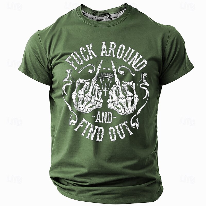 Men's Rude Offensive Skull T Shirt Polyester Short Sleeve Graphic Shirt Black Red Blue Comfortable Tee Party Street Fashion Designer Clothing2