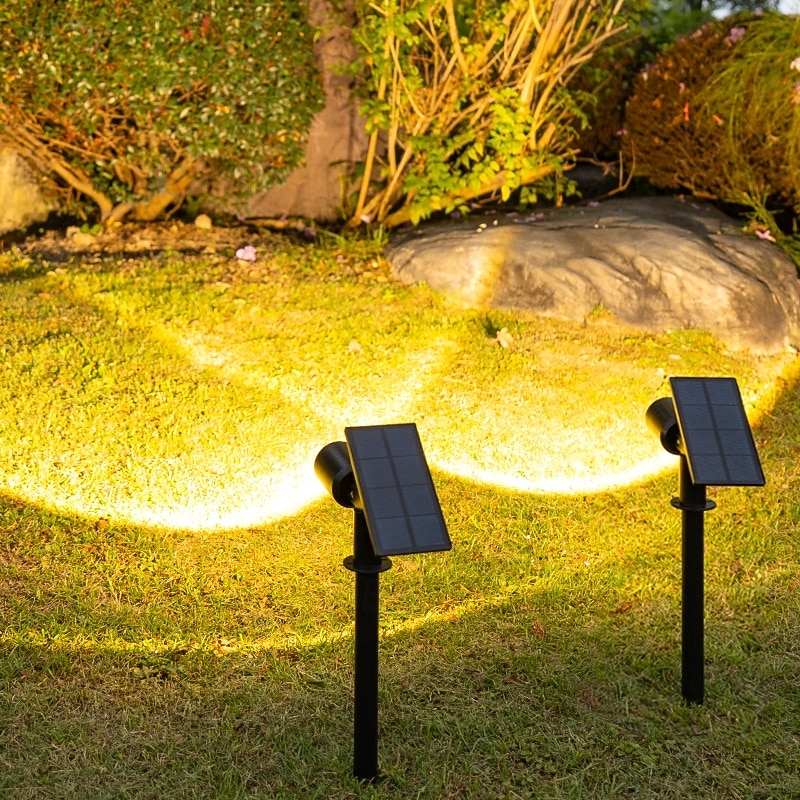 LED Solar Outdoor Light Patio Lamp Pathway Lights Courtyard Spot Light Landscape Floor Lamp Yard Road Lighting Adjustable Solar Spotlight2