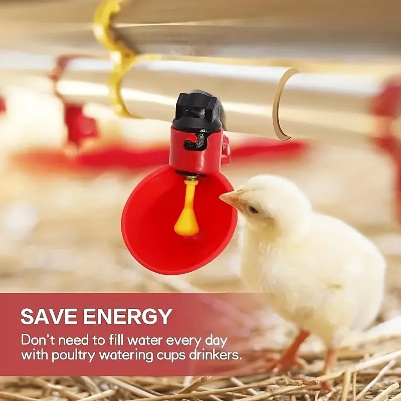 10Pcs Chicken Drinking Bowl Automatic Filling Water Dispenser Poultry Drinking Bowl Chicken Water Feeder Duck Turkey Rabbit Goose Water Dispenser3