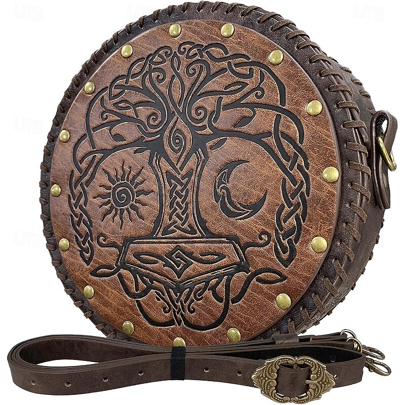 Retro Vintage Medieval Steampunk Bag Waist Belt Fancy Dress Men's Women's Unisex Carnival Masquerade Performance Party LARP Adults' Bag Waist Belt