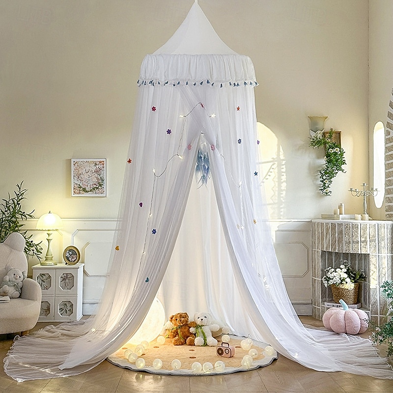 Kids Bed Canopy Double Layer Canopy for Bed,Nursery Room Baby Crib Tent Mosquito Net for Girls Boys