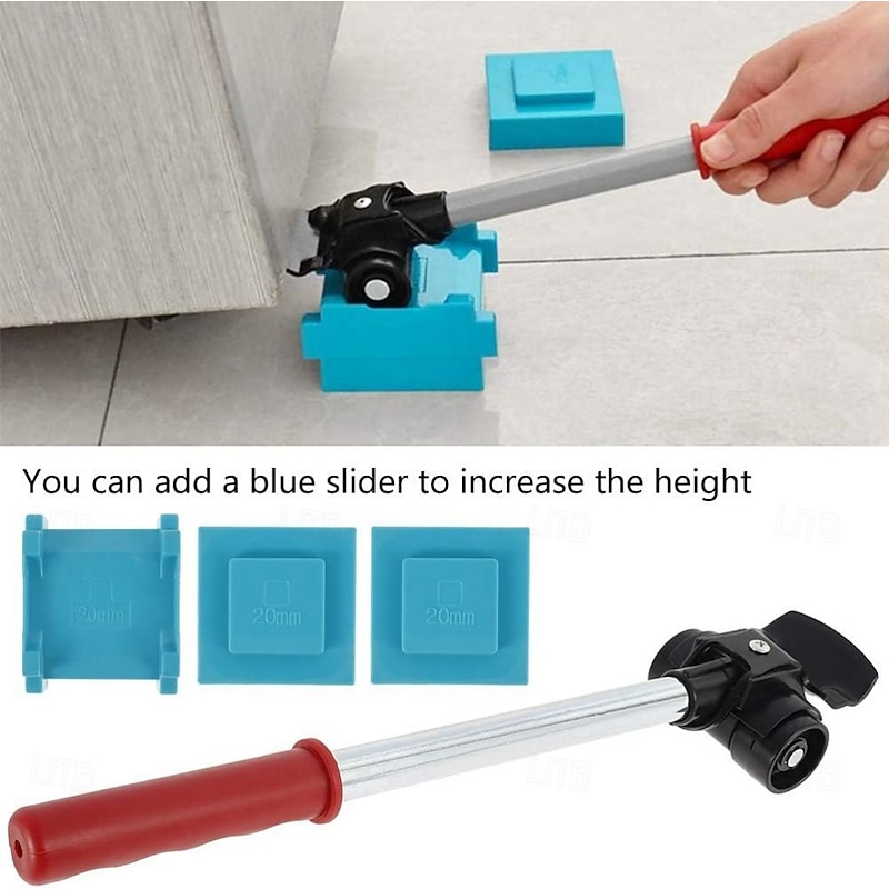 Furniture Lifter Mover Tool Set 440lb Heavy Duty Furniture Lifter with 4 Pulleys Easy & Safe Moving Kit for Sofas Refrigerators Couches Carpet & Hard Floors2