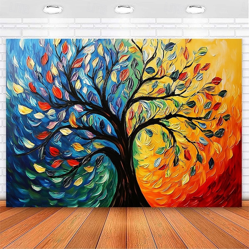 Tree of Life Hanging Tapestry Wall Art Large Tapestry Mural Decor Photograph Backdrop Blanket Curtain Home Bedroom Living Room Decoration Painting Style3