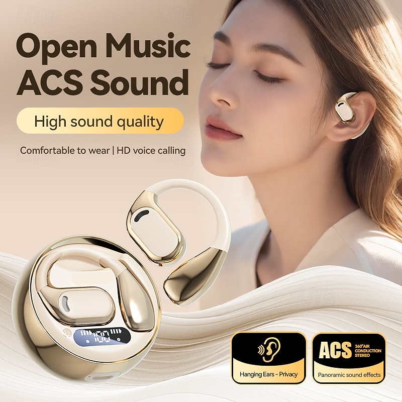 AI Translation Headset Wireless Earbuds Supports 144 Languages Coconut Ball Design USB Type-C Charging Rechargeable Li-Polymer Battery for Language Learning and Everyday Use3