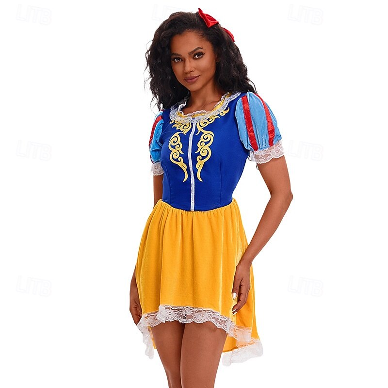 Snow White Princess Dress Movie Cosplay Costume Carnival Costume Sexy Costume Dress Up Movie Cosplay for Women's Adults' Halloween Carnival World Book Day Performance Party4