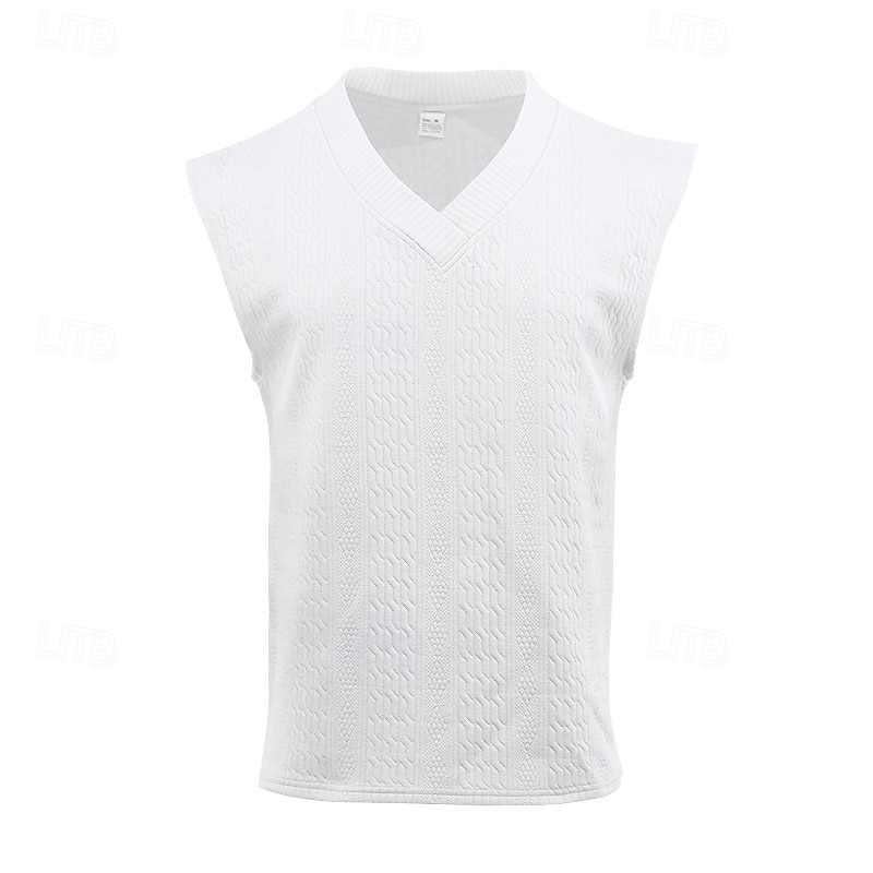 Men's Tank Top Vest Top Undershirt Sleeveless Shirt Sleeveless V Neck Summer Plain Fashion Designer Basic Classic Vacation Street Going out Black White Dark Navy Top Tee for Men2