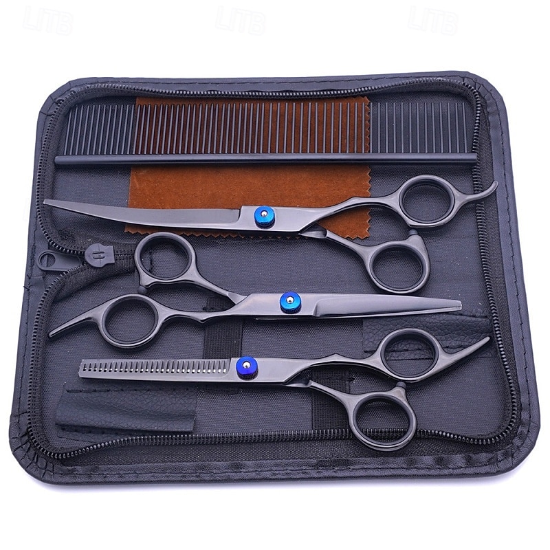 5-in-1 Professional Pet Scissors 5-in-1 Professional Pet Grooming Scissors Set - Stainless Steel Ambidextrous Design for Cats & Dogs2