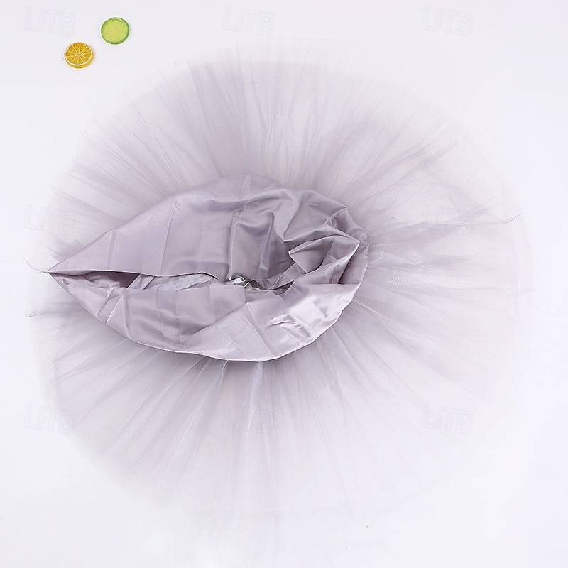 Kids Girls' Skirt Solid Color Active Mesh Outdoor 4 years+ Summer Light Pink Multicolor Black3