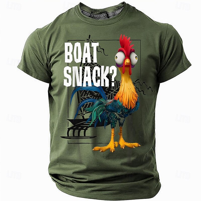 Men's Animal Funny T Shirt Short Sleeve T shirt 3D Print Crew Neck Shirt Fashion Daily Street Casual Daily Black Red Blue Summer Spring Clothing Apparel S M L XL XXL XXXL4