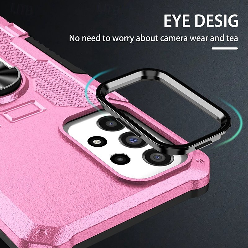 Phone Case For Samsung Galaxy S24 S24 FE S23 S22 S21 Ultra Plus A55 5G A35 5G A25 A15 A34 Back Cover Ring Holder Magnetic Shockproof Retro PC2