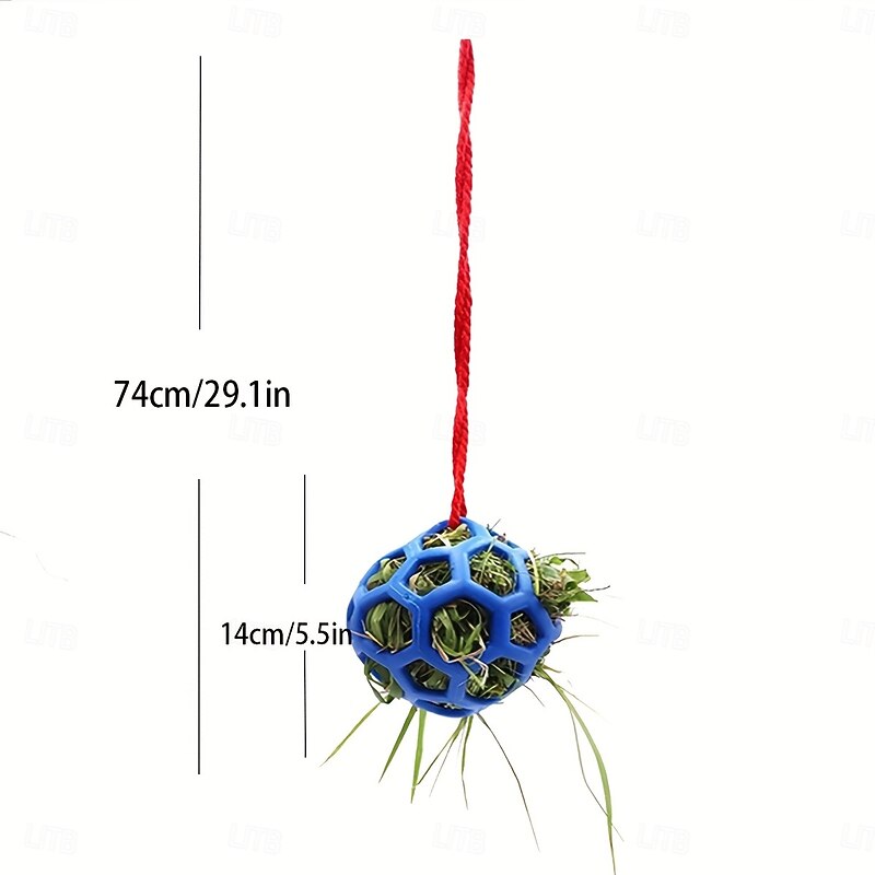 Horse Feeding Toy Ball Hanging Horse Toy  Stable Feeding Ball, Stretch Resistant TPR Hay Feeder Toy Ball3