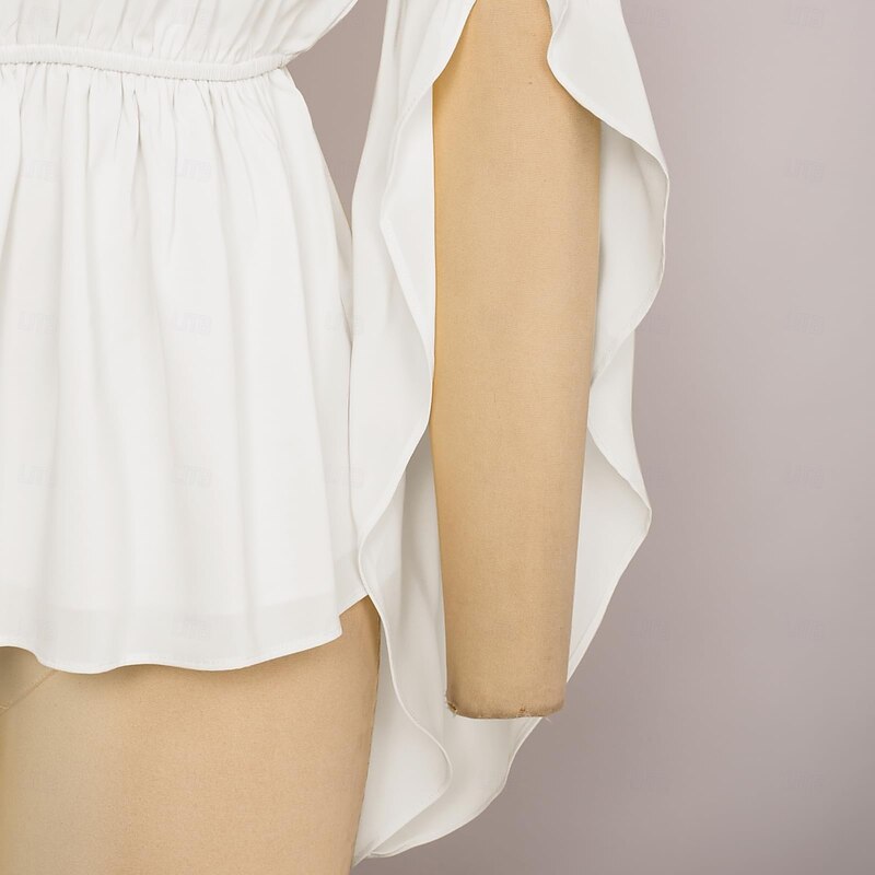 Retro Vintage Medieval Renaissance Blouse / Shirt Bell Sleeve Viking Celtic Knight Elven Solid Color Fancy Dress Women's Celtic Fantasy Masquerade Vacation Casual Daily LARP Adults' Shirt4