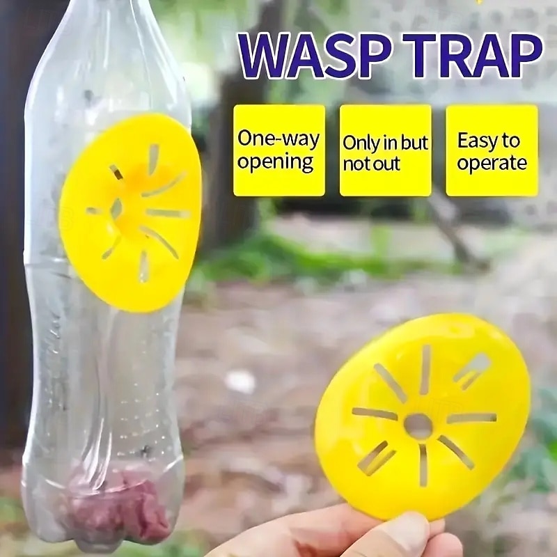 8 Pieces Wasp Trap Bee Trap Wasp Trap Flower Insect Funnel Trap Suitable for Garden Outdoor Pest Control Tool Indoor/outdoor Pest Control Tool2